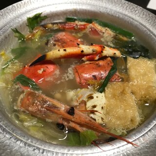 蟹と海老の鍋